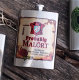 Probably Malort Flask